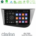 Clarion GL700 Lite Series 8Core Android11 6+128GB Seat Leon Navigation Multimedia Tablet 9" Με Carplay & Android Auto