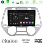 Clarion GL700 Series 8Core Android11 4+64GB Hyundai i20 2009-2012 Auto A/C Navigation Multimedia Tablet 9" Με Carplay & Android Auto