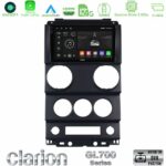 Clarion GL700 Series 8Core Android11 4+64GB Jeep Wrangler 2Door 2008-2010 Navigation Multimedia Tablet 9" Με Carplay & Android Auto