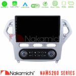 Nakamichi NAM5260 Series 4Core Android12 4+64GB Ford Mondeo 2007-2011 (Auto A/C) Navigation Multimedia Tablet 9" Με Carplay & Android Auto