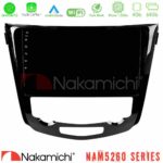 Nakamichi NAM5260 Series 4Core Android12 4+64GB Nissan Qashqai J11 (AUTO A/C) Navigation Multimedia Tablet 10" Με Carplay & Android Auto