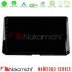 Nakamichi NAM5260 Series 4Core Android12 4+64GB Toyota Corolla 2019-2022 Navigation Multimedia Tablet 9" Με Carplay & Android Auto