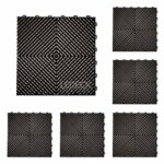 DIGITAL IQ PLASTIC FLOOR TILES 6TEM (BLACK)