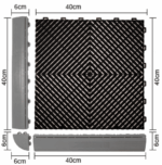 DIGITAL IQ PLASTIC FLOOR TILES (BLACK) - Image 14
