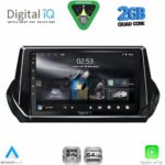 DIGITAL IQ RSD 1509_CPA (9inc) MULTIMEDIA TABLET for PEUGEOT 208 - 2008 mod. 2021-2026