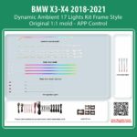 DIGITAL IQ AMBIENT 8173D_U DYNAMIC (Ambient Light for BMW X3 - X4 mod. 2018-2021 with 17 Lights, Dynamic)