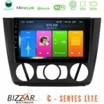Bizzar C Series Lite 4Core Android14 2+32GB  BMW 1Series Lite  E81/E82/E87/E88 (MANUAL A/C) Navigation Multimedia Tablet 9"