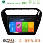 Bizzar C Series Lite 4Core Android14 2+32GB  Citroen C-Elysee / Peugeot 301 Navigation Multimedia Tablet 9"   (Μαύρο))