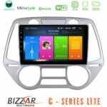 Bizzar C Series Lite 4Core Android14 2+32GB  Hyundai i20 2009-2012 Auto A/C Navigation Multimedia Tablet 9"