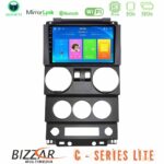 Bizzar C Series Lite 4Core Android14 2+32GB  Jeep Wrangler 2Door 2008-2010 Navigation Multimedia Tablet 9"