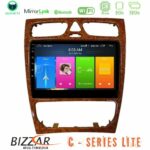 Bizzar C Series Lite 4Core Android14 2+32GB  Mercedes C Class (W203) Navigation Multimedia Tablet 9" (Wooden Style)