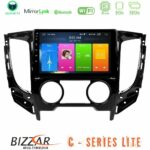 Bizzar C Series Lite 4Core Android14 2+32GB  Mitsubishi L200 2016-> amp; Fiat Fullback (Manual A/C) Navigation Multimedia Tablet 9"