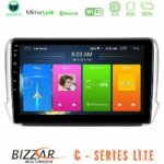 Bizzar C Series Lite 4Core Android14 2+32GB  Peugeot 208/2008 Navigation Multimedia Tablet 10"