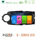 Bizzar C Series Lite 4Core Android14 2+32GB  Toyota Yaris 2015-2019  Navigation Multimedia Tablet 9" (Μαύρο Χρώμα)