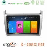 Bizzar C Series Lite 4Core Android14 2+32GB  Vw Polo 2014-2017 Navigation Multimedia Tablet 9"   (Silver)