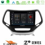 Cadence Z2 Series 8Core Android14 4+64GB  Jeep Cherokee 2014-2019 Navigation Multimedia Tablet 9" (Ασημί Χρώμα) Με Carplay & Android Auto