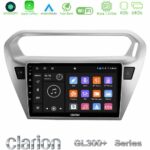 Clarion GL300+ Series 4Core Android11 4+64GB  Citroën C-Elysée / Peugeot 301 Navigation Multimedia Tablet 9"