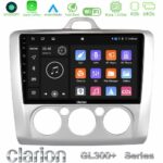 Clarion GL300+ Series 4Core Android11 4+64GB  Ford Focus Manual AC Navigation Multimedia Tablet 9"