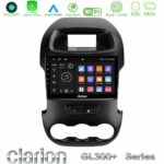 Clarion GL300+ Series 4Core Android11 4+64GB  Ford Ranger 2012-2016 Navigation Multimedia Tablet 9"