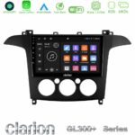 Clarion GL300+ Series 4Core Android11 4+64GB  Ford S-Max 2006-2008 (manual A/C) Navigation Multimedia Tablet 9"