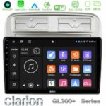 Clarion GL300+ Series 4Core Android11 4+64GB  Fiat Grande Punto 2006-2011 Navigation Multimedia Tablet 9"