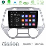 Clarion GL300+ Series 4Core Android11 4+64GB  Hyundai i20 2009-2012 Auto A/C Navigation Multimedia Tablet 9"