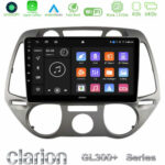 Clarion GL300+ Series 4Core Android11 4+64GB  Hyundai i20 2009-2012 Manual A/C Navigation Multimedia Tablet 9"