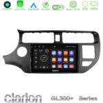 Clarion GL300+ Series 4Core Android11 4+64GB  Kia Rio 2011-2015 Navigation Multimedia Tablet 9"