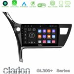 Clarion GL300+ Series 4Core Android11 4+64GB  Toyota Corolla 2017-2018 Navigation Multimedia Tablet 10"