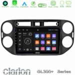 Clarion GL300+ Series 4Core Android11 4+64GB  VW Tiguan Navigation Multimedia Tablet 9" (23mm alarm button)
