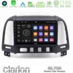 Clarion GL700 Lite Series 8Core Android11 2+32GB Hyundai Santa Fe 2006-2013 Navigation Multimedia Tablet 9" Με Carplay & Android Auto