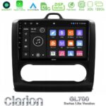 Clarion GL700 Lite Series 8Core Android11 6+128GB Ford Focus Auto AC Navigation Multimedia Tablet 9" Με Carplay & Android Auto