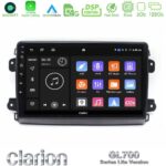 Clarion GL700 Lite Series 8Core Android11 6+128GB Citroen/Fiat/Opel Navigation Multimedia Tablet 9" Με Carplay & Android Auto