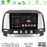 Clarion GL700 Series 8Core Android13 4+64GB Hyundai Santa Fe 2006-2013 Navigation Multimedia Tablet 10" Με Carplay & Android Auto
