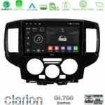 Clarion GL700 Series 8Core Android13 4+64GB Nissan NV200 2009 – 2019 Navigation Multimedia Tablet 9" Με Carplay & Android Auto (Μαύρο)