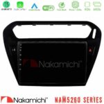 Nakamichi NAM5260 Series 4Core Android13 4+64GB Citroen C-Elysee / Peugeot 301 Navigation Multimedia Tablet 9" Με Carplay & Android Auto