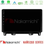 Nakamichi NAM5260 Series 4Core Android13 4+64GB Honda Jazz 2021-2025 Navigation Multimedia Tablet 9" Με Carplay & Android Auto