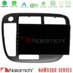 Nakamichi NAM5260 Series 4Core Android13 4+64GB Honda Civic 1995-2001 Navigation Multimedia Tablet 9" Με Carplay & Android Auto