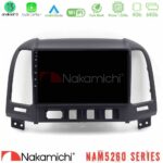 Nakamichi NAM5260 Series 4Core Android13 4+64GB Hyundai Santa Fe 2006-2013 Navigation Multimedia Tablet 9" Με Carplay & Android Auto