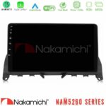 Nakamichi NAM5260 Series 4Core Android13 4+64GB Mercedes C-Class W204 2008-2011 Navigation Multimedia Tablet 9" Με Carplay & Android Auto