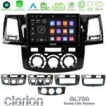 Clarion GL700 Lite Series 8Core Android11 2+32GB Toyota Hilux 2007-2016 Navigation Multimedia Tablet 9" Με Carplay & Android Auto