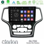 Clarion GL700 Lite Series 8Core Android11 6+128GB Jeep Grand Cherokee 2014-2020 Navigation Multimedia Tablet 10" Με Carplay & Android Auto
