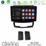 Clarion GL700 Lite Series 8Core Android11 6+128GB Ssangyong Korando 2010-2014 Navigation Multimedia Tablet 9" Με Carplay & Android Auto