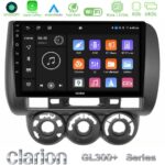 Clarion GL300+ Series 4Core Android11 4+64GB Honda Jazz (Fit) 2002-2008 (RHD) Manual A/C Navigation Multimedia Tablet 9"