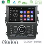 Clarion GL300 Series 4Core Android11 2+32GB Ford Mondeo 2014-2021 Navigation Multimedia Tablet 9" Με Carplay & Android Auto