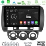 Clarion GL700 Series 8Core Android13 4+64GB Honda Jazz (Fit) 2002-2008 (RHD) Manual A/C Navigation Multimedia Tablet 9" Με Carplay & Android Auto