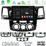 Clarion GL700 Series 8Core Android13 4+64GB Toyota Hilux 2007-2016 Navigation Multimedia Tablet 9" Με Carplay & Android Auto