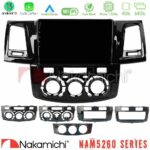 Nakamichi NAM5260 Series 4Core Android13 4+64GB Toyota Hilux 2007-2016 Navigation Multimedia Tablet 9" Με Carplay & Android Auto