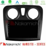 Nakamichi NAM5710 Series 8Core Android13 4+64GB  Dacia Sandero 2014-2020 Navigation Multimedia Tablet 9"