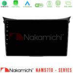 Nakamichi NAM5710 Series 8Core Android13 4+64GB  Hyundai i30 2012-2017 Navigation Multimedia Tablet 9"